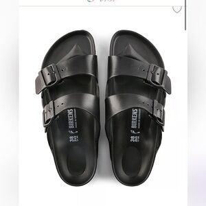 New NIB Birkenstock Arizona Eva sandals black 8-8.5 or 39
